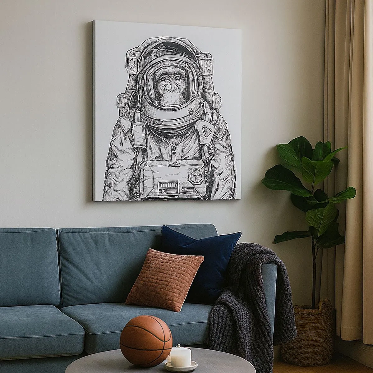 Impression sur toile - Image sur toile - Évolution alternative - 30x30 cm