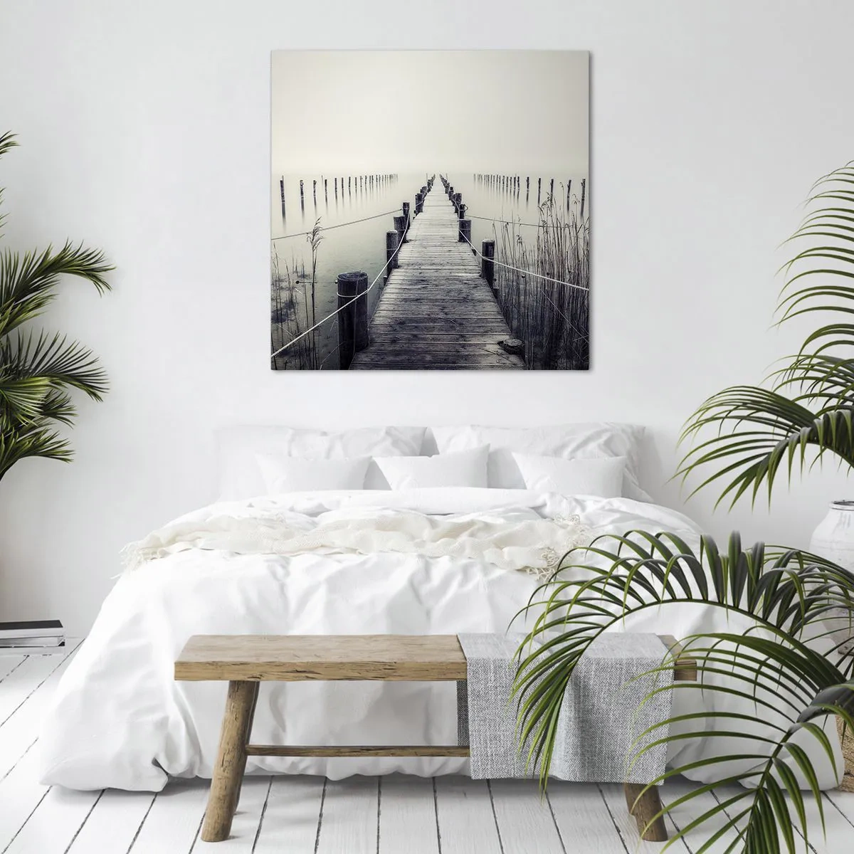 Impression sur toile - Image sur toile - Plongez dans la paix - 70x70 cm