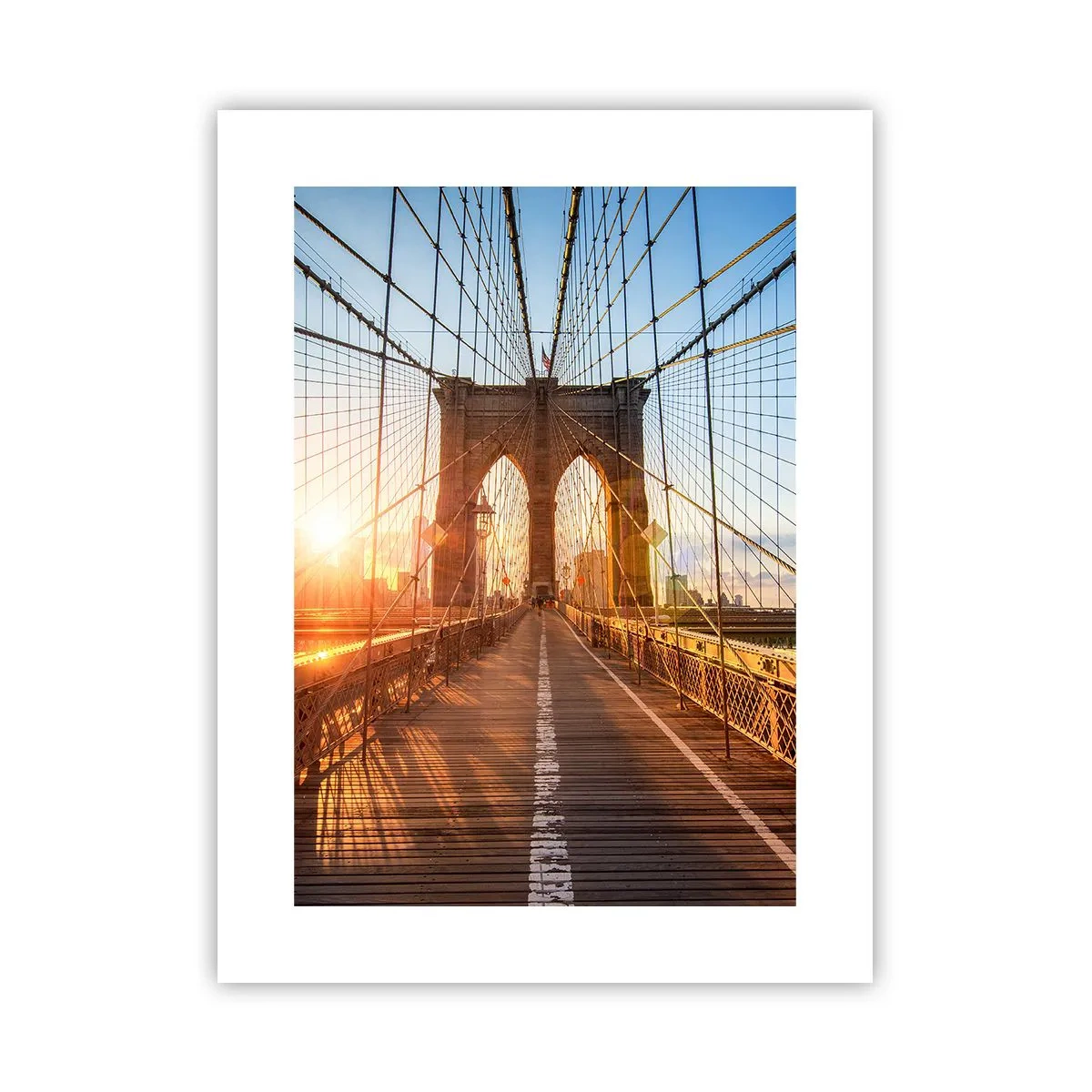 Affiche - Poster - Sur le pont d'or - 30x40 cm