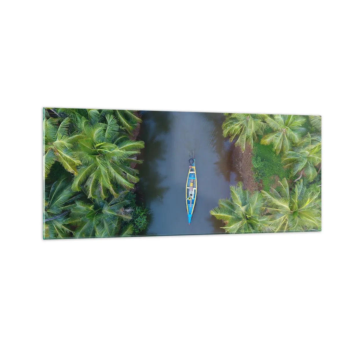 Impression sur verre - Image sur verre - Sur un sentier tropical - 100x40 cm