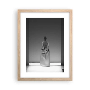 Affiche dans un chêne clair - Poster - Simplicité raffinée - 30x40 cm