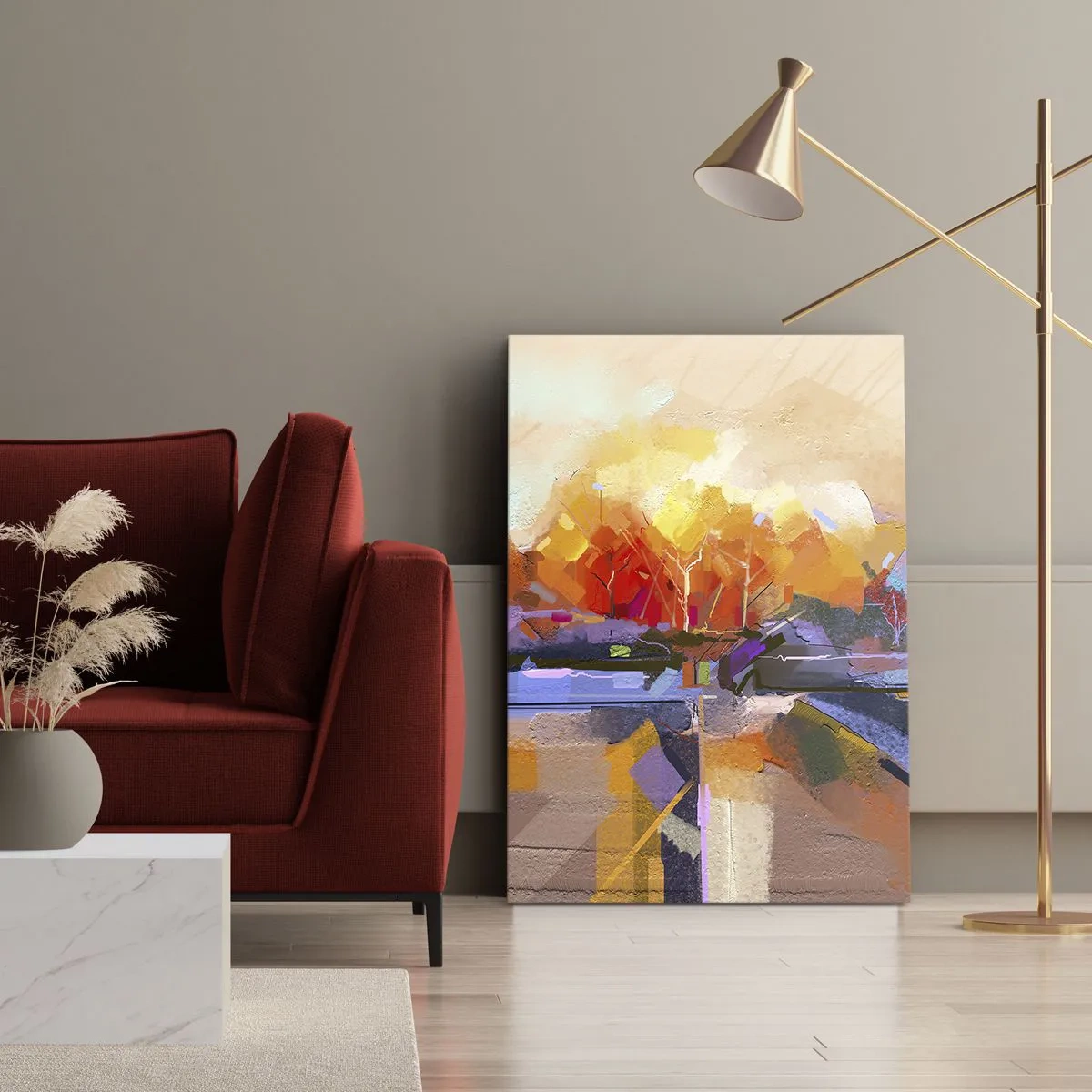 Impression sur toile - Image sur toile - L'automne est arrivé - 55x100 cm