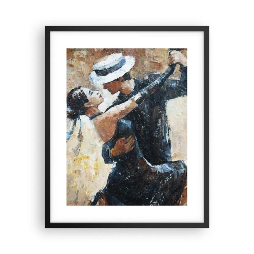 Affiche dans un cadre noir - Poster - À la Rudolf Valentino - 40x50 cm