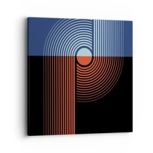 Impression sur toile - Image sur toile - Dans une étreinte géométrique - 40x40 cm