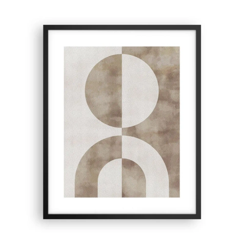 Affiche dans un cadre noir - Poster - Similitudes et différences - 40x50 cm