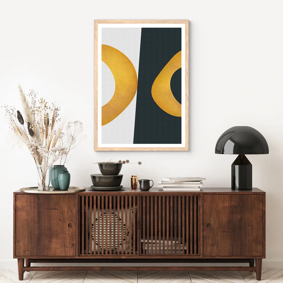 Affiche dans un chêne clair - Poster - Avant tout : l’or - 40x50 cm