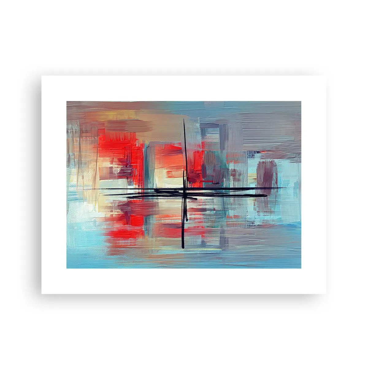 Affiche - Poster - Un paysage dans une dimension inconnue - 40x30 cm