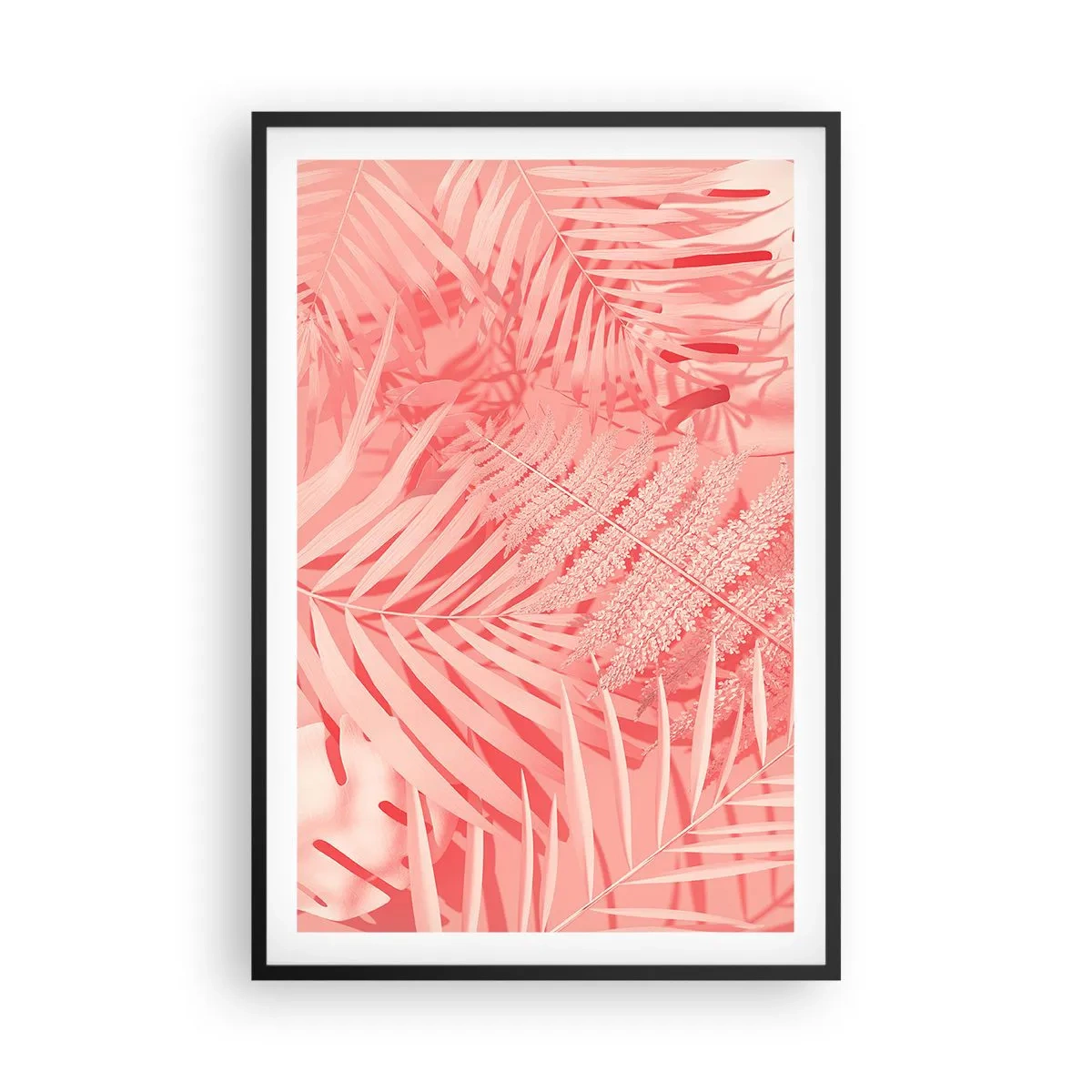 Affiche dans un cadre noir - Poster - Concept de rose - 61x91 cm