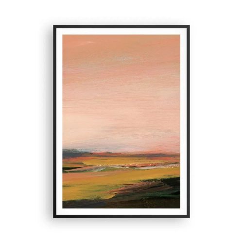 Affiche dans un cadre noir - Poster - Dans les tons de roses - 70x100 cm