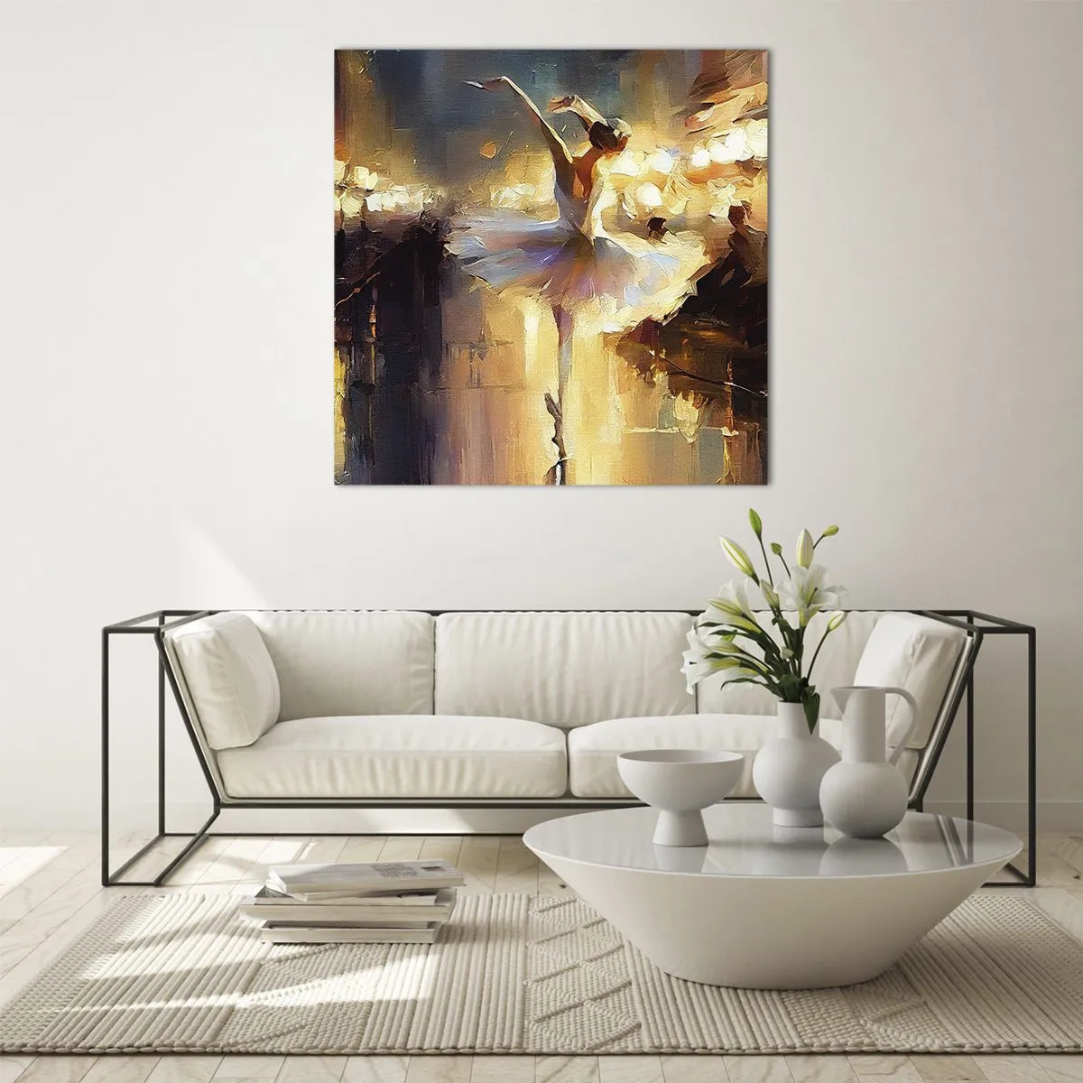 Impression sur verre - Image sur verre - Miracle dans la rue - 40x40 cm