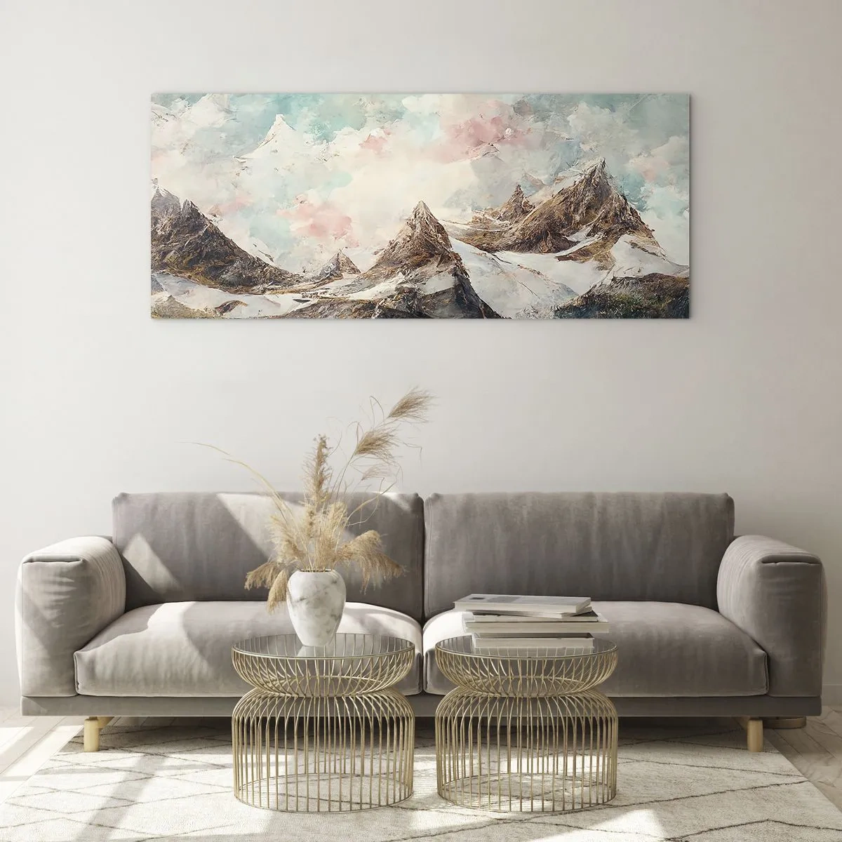 Impression sur verre - Image sur verre - Lames de roche - 100x40 cm