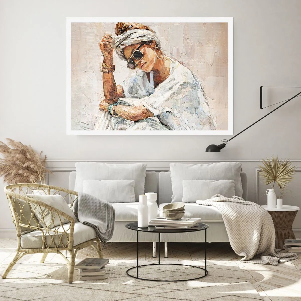 Affiche - Poster - Portrait en plein soleil - 70x50 cm