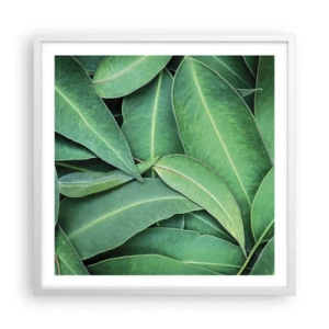 Affiche dans un cadre blanc - Poster - Juteux et frais - 60x60 cm