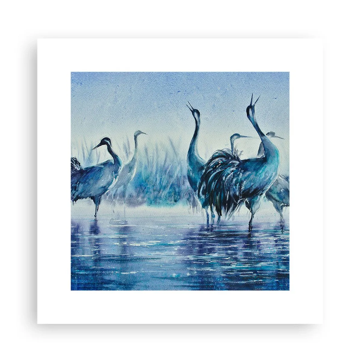 Affiche - Poster - Réunion matinale - 30x30 cm