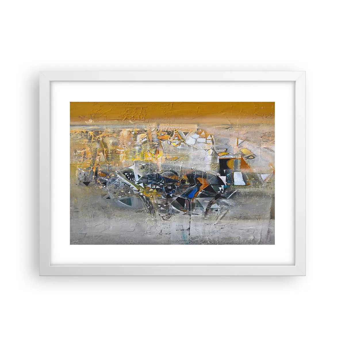 Affiche dans un cadre blanc - Poster - Tout se met en place - 40x30 cm