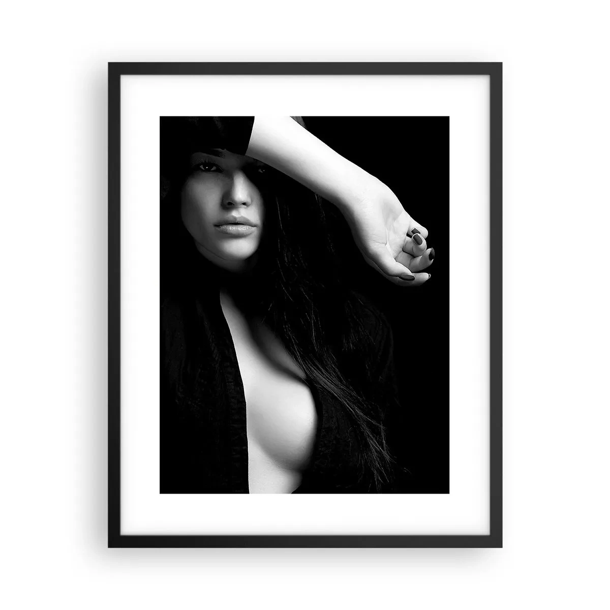 Affiche dans un cadre noir - Poster - École de séduction - 40x50 cm