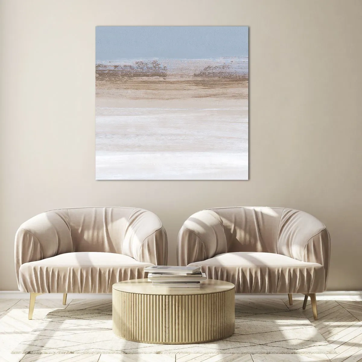 Impression sur verre - Image sur verre - Paysage ambigu - 70x70 cm
