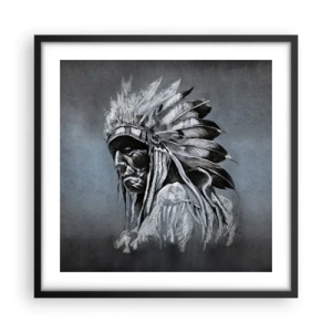 Affiche dans un cadre noir - Poster - Retour aux sources - 50x50 cm