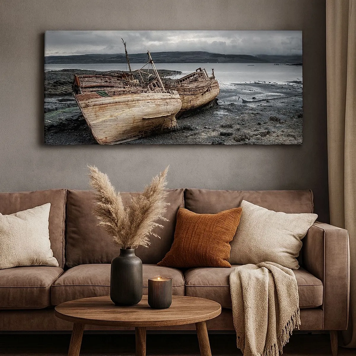 Impression sur toile - Image sur toile - "En signe d'épreuves difficile" - 100x40 cm