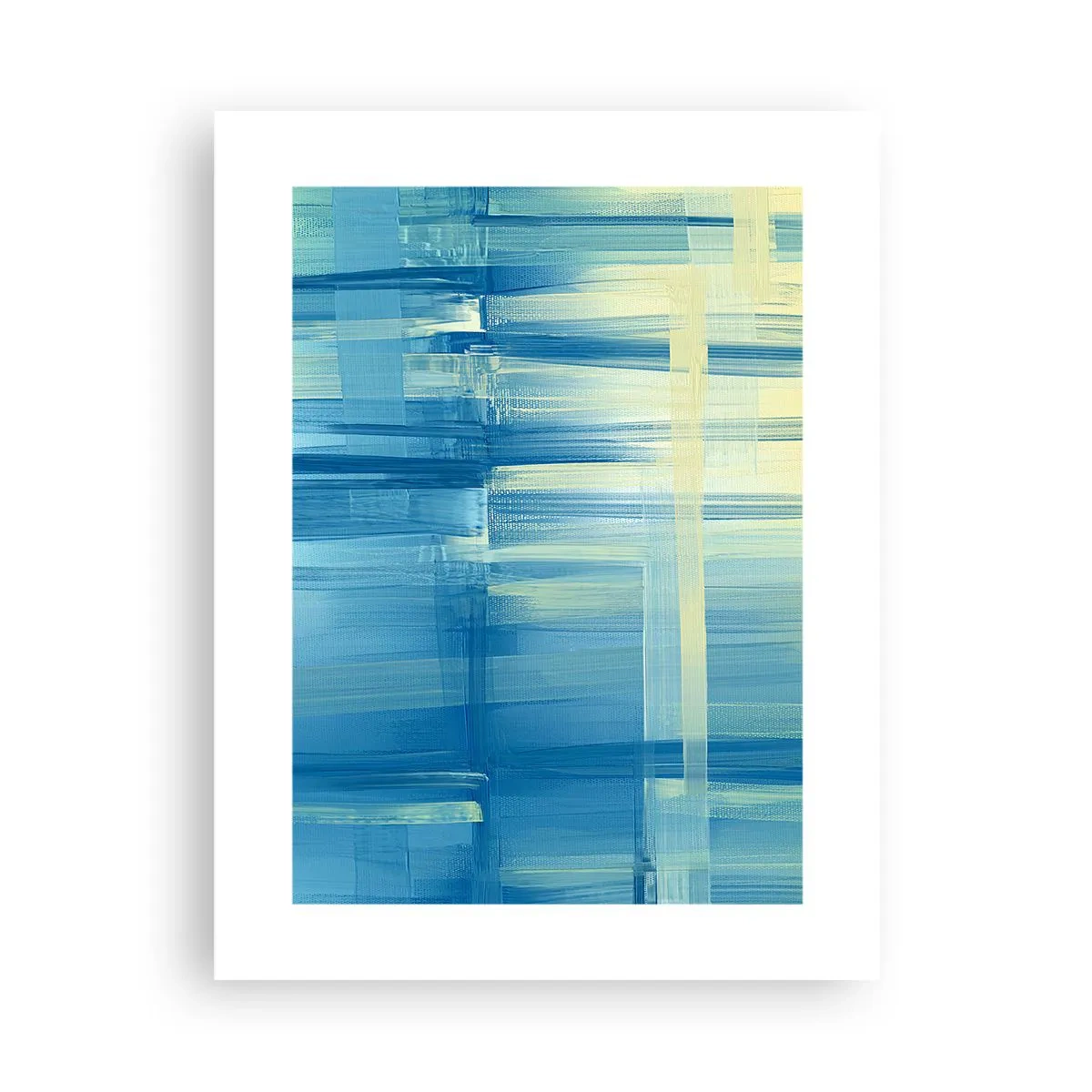Affiche - Poster - Composition en turquoise - 30x40 cm