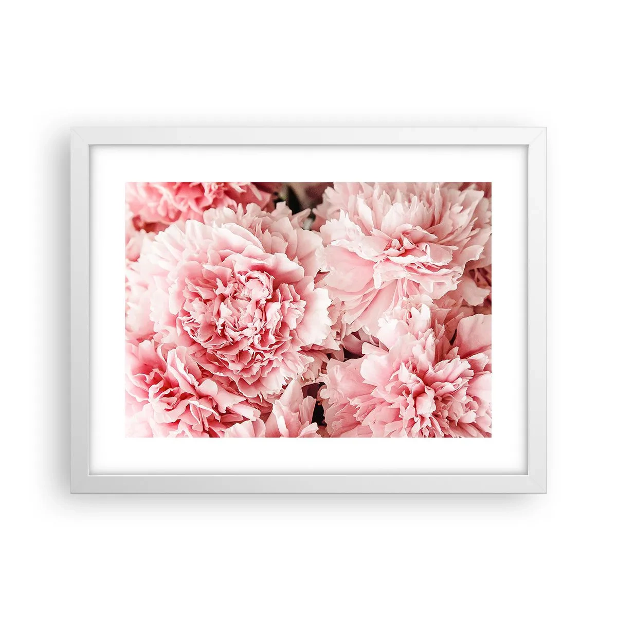 Affiche dans un cadre blanc - Poster - Rêve rose - 40x30 cm