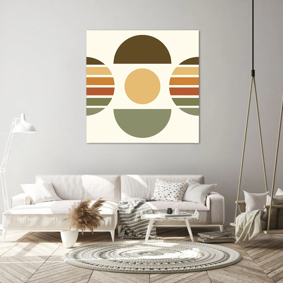 Impression sur toile - Image sur toile - Dans les coulaurs de la terre - 50x50 cm