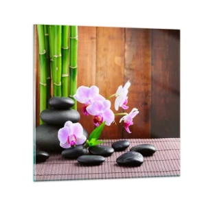 Impression sur verre - Image sur verre - Rencontrez les plaisirs de l'est - 30x30 cm