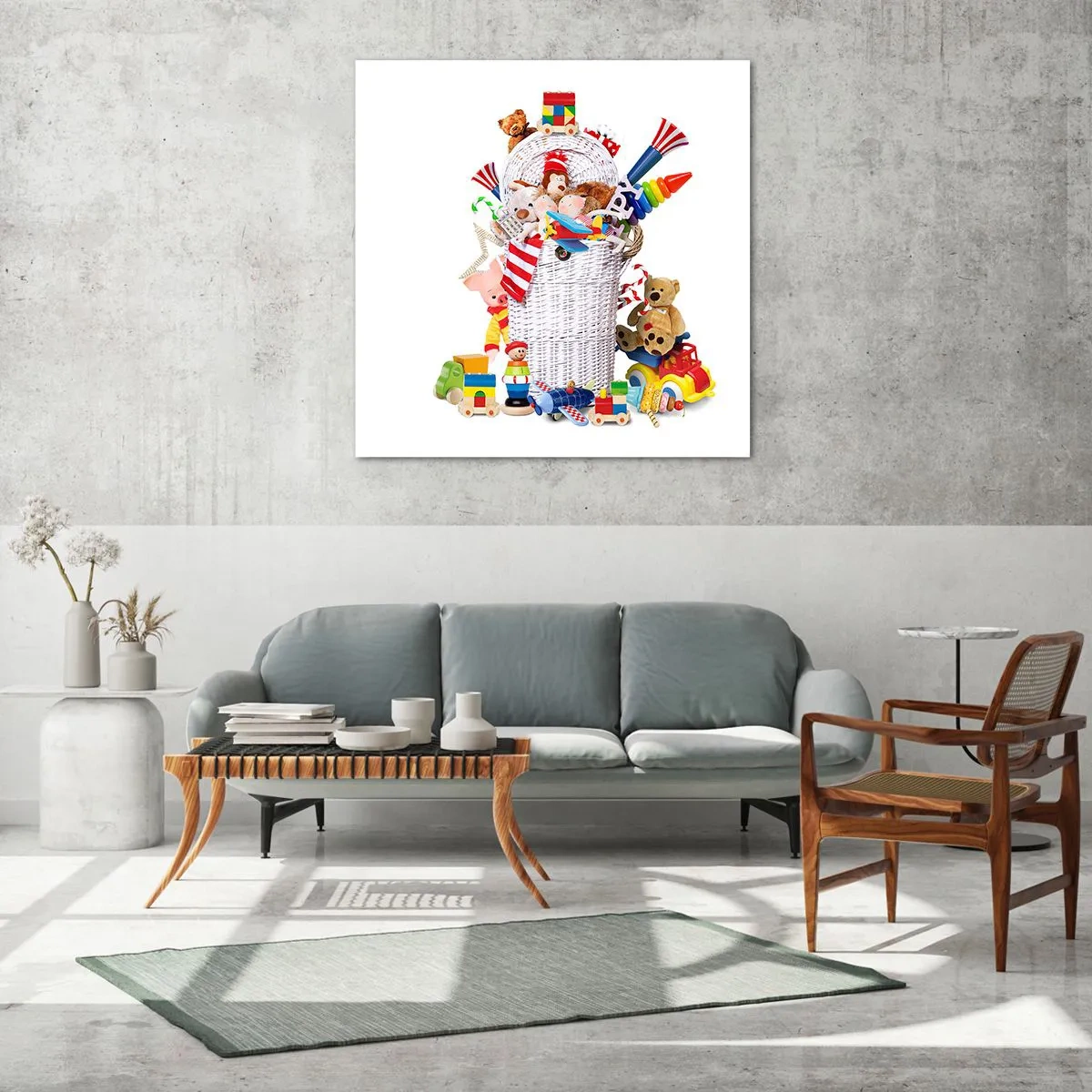 Impression sur verre - Image sur verre - Trésors des tout-petits - 60x60 cm