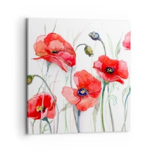 Impression sur toile - Image sur toile - Fleurs polonaises - 70x70 cm