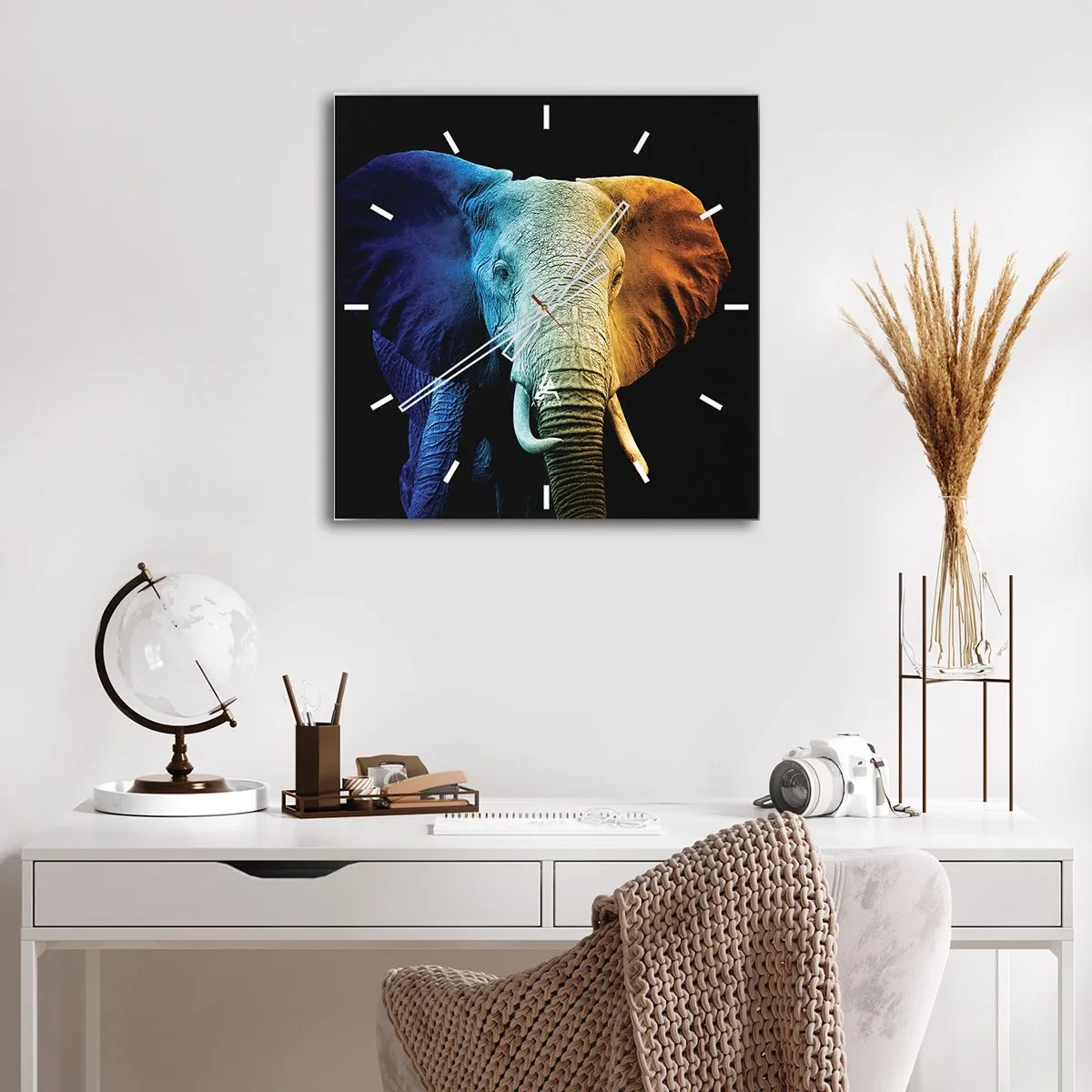 Horloge murale - Pendule murale - Excentrique, pas bizarre - 40x40 cm