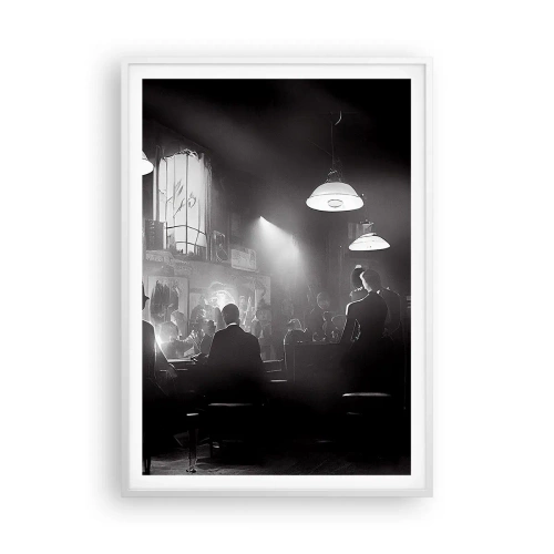 Affiche dans un cadre blanc - Poster - Dans une ambiance jazz - 70x100 cm