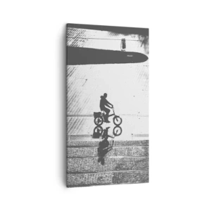 Impression sur toile - Image sur toile - Devant moi, à travers la ville - 45x80 cm