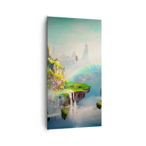 Impression sur toile - Image sur toile - Au milieu des cieux - îles du bonheur - 65x120 cm