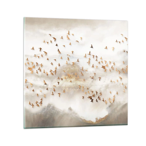 Impression sur verre - Image sur verre - Il est l'heure… - 40x40 cm