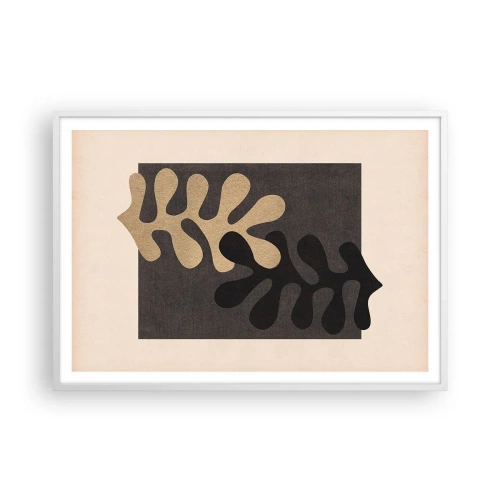 Affiche dans un cadre blanc - Poster - Absence et complément - 100x70 cm