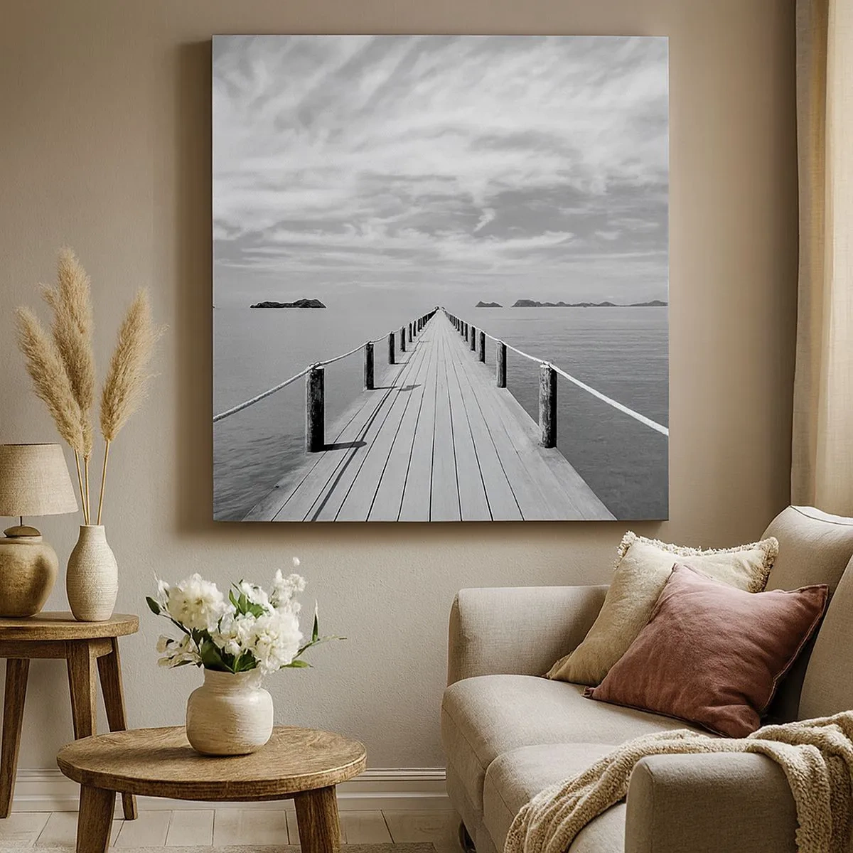 Impression sur toile - Image sur toile - Et peut-être un voyage... - 30x30 cm