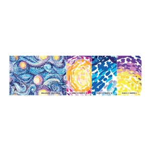 Échantillon de Papier Peint Autocollant Deluxe Sticker - D'après un tableau de van Gogh - Abstraction, Morceau, Peinture - 100x30 cm