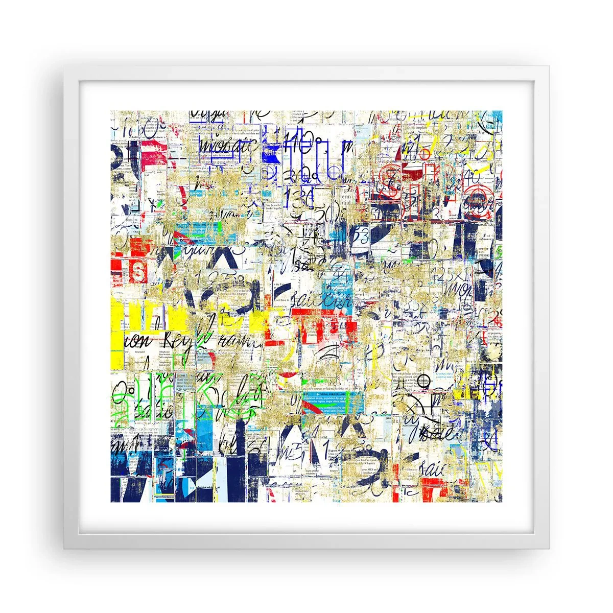 Affiche dans un cadre blanc - Poster - Ca fait juste plaisir aux yeux - 50x50 cm