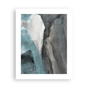 Affiche - Poster - Résumé : roches et glace - 40x50 cm