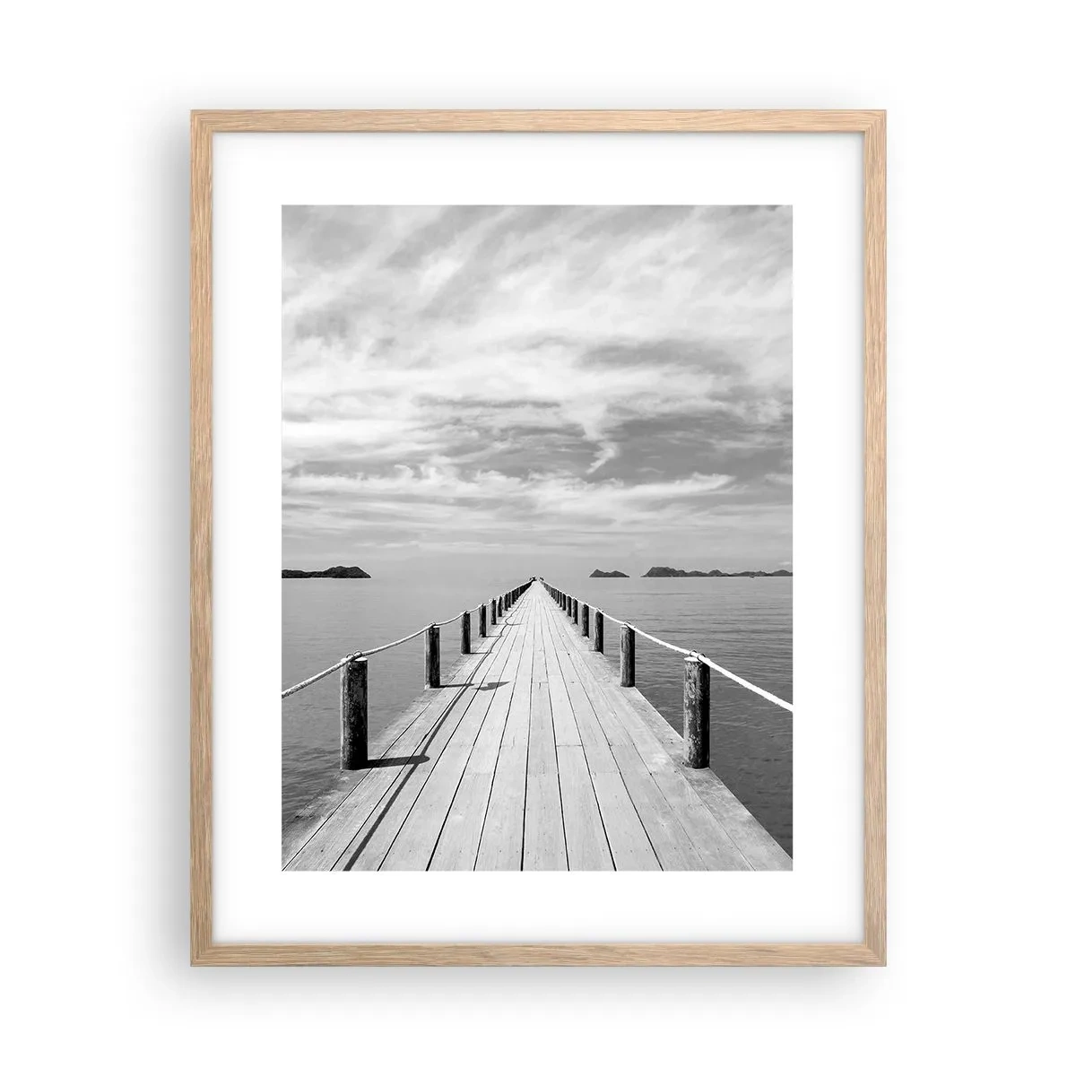 Affiche dans un chêne clair - Poster - Et peut-être un voyage... - 40x50 cm