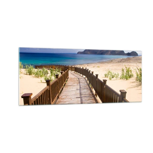 Impression sur verre - Image sur verre - Emmène-moi dans les îles du bonheur - 100x40 cm