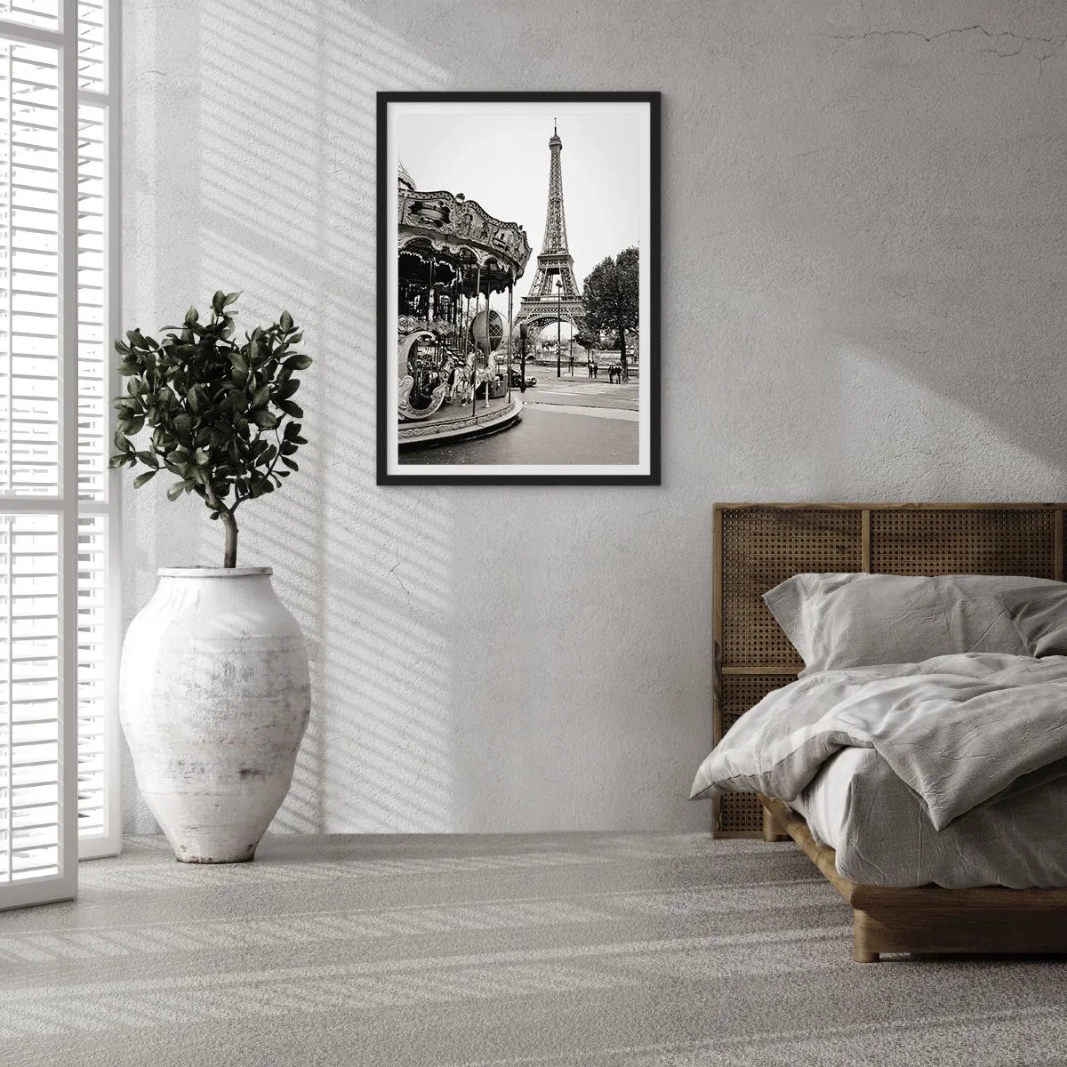 Affiche dans un cadre noir - Poster - Aussi amusant, ce n'est qu'à Paris - 70x100 cm