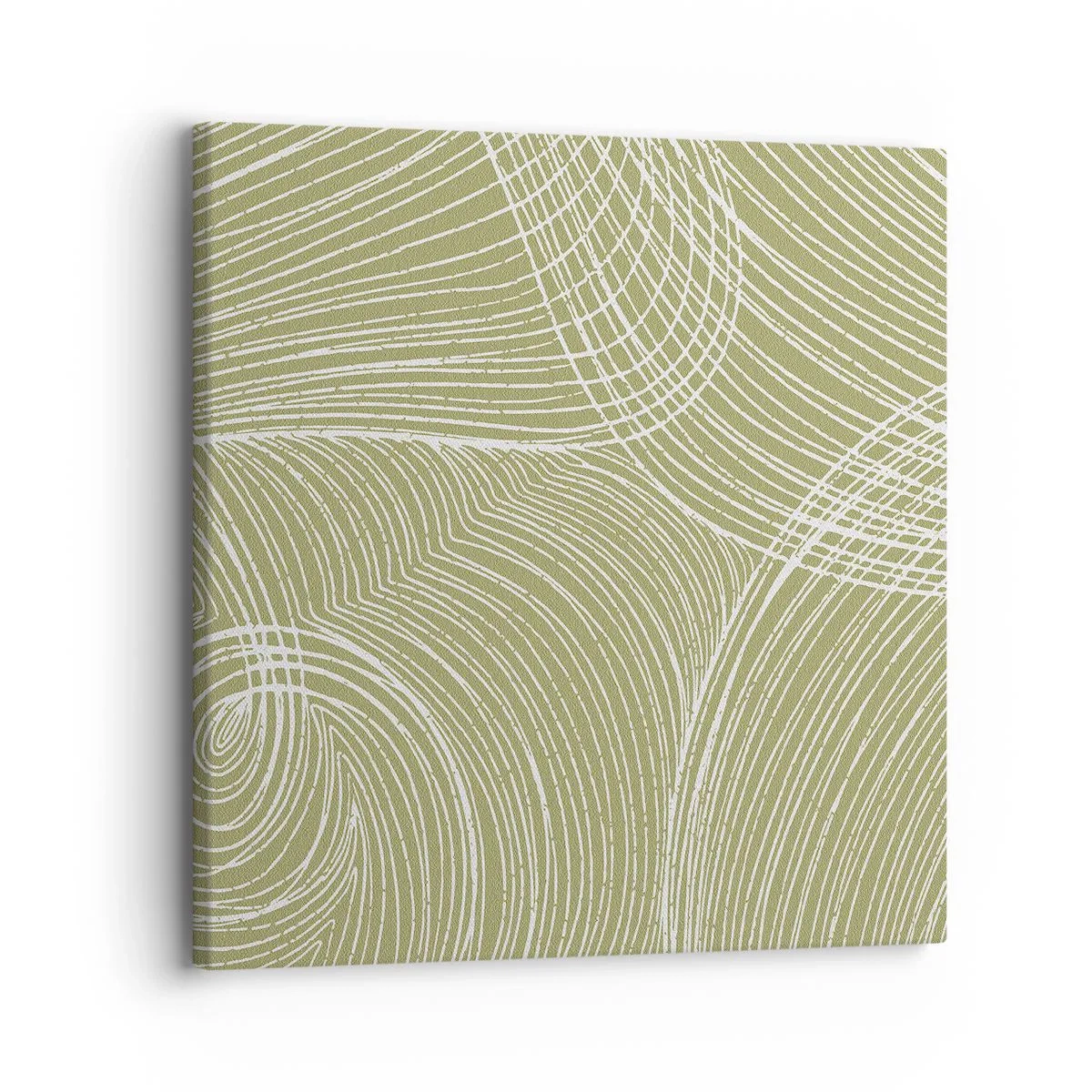 Impression sur toile - Image sur toile - Abstraction complexe de blanc - 30x30 cm