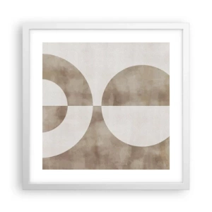 Affiche dans un cadre blanc - Poster - Similitudes et différences - 40x40 cm