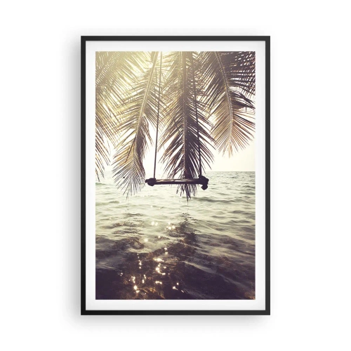 Affiche dans un cadre noir - Poster - Vous pouvez vous balancer dans les nuages à volonté - 61x91 cm