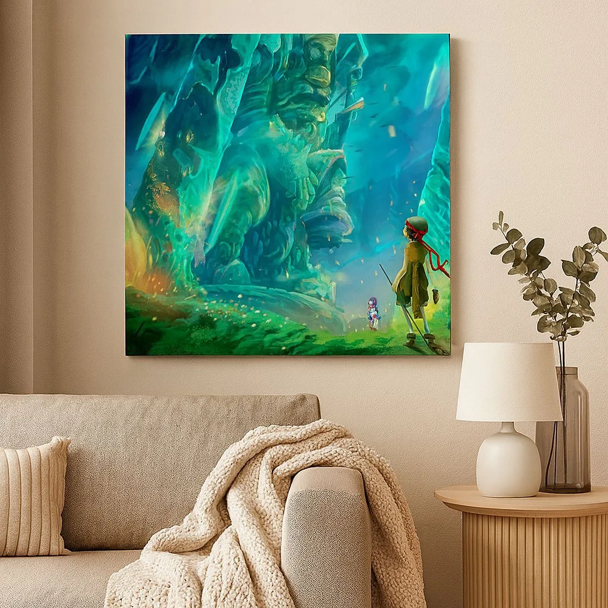 Impression sur toile - Image sur toile - Du grand livre des contes de fées - 30x30 cm