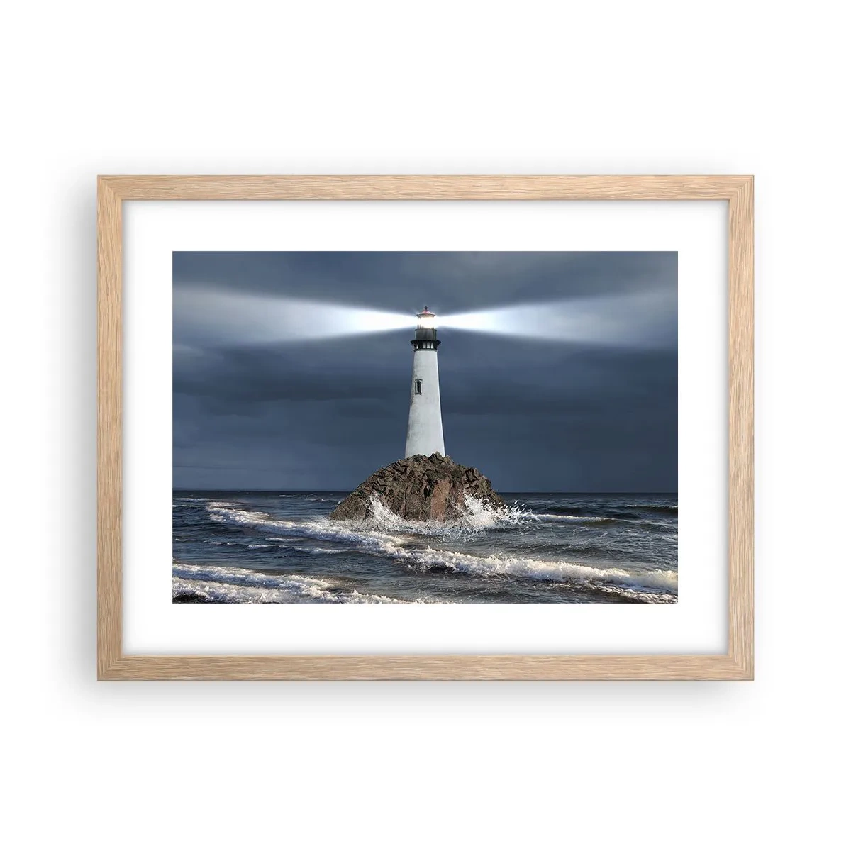 Affiche dans un chêne clair - Poster - I… i… ici ! - 40x30 cm