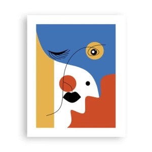 Affiche - Poster - Portrait déconstruit - 40x50 cm