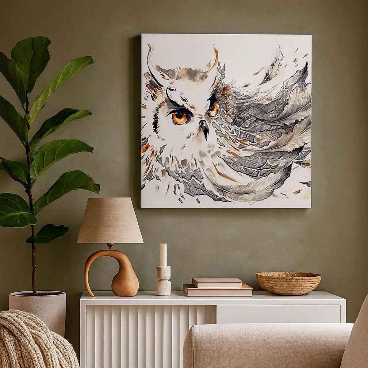 Impression sur toile - Image sur toile - Elle vient du monde de la magie - 30x30 cm