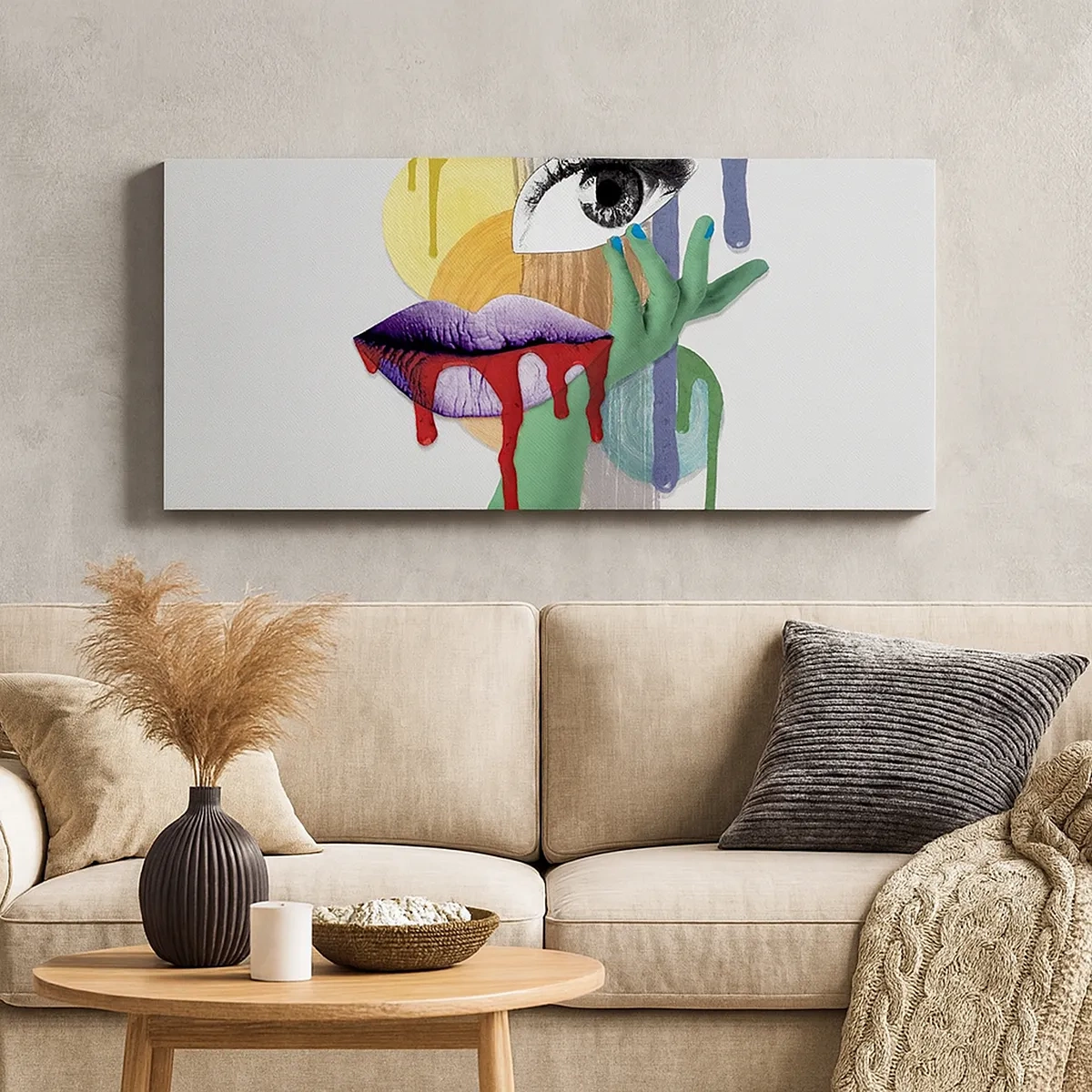 Impression sur toile - Image sur toile - Un portrait déconstruit - 30x30 cm